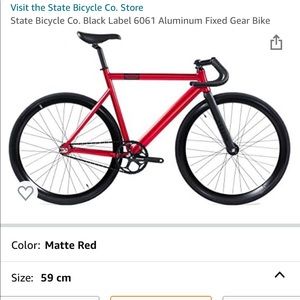 State Bicycle Black Label 6061 Bike Fixed Gear
